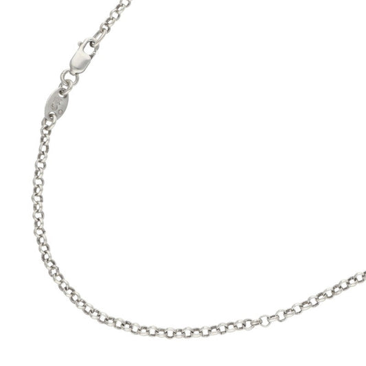 Chrome Hearts Silver Roll Chain Necklace Size 18INCH
