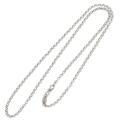 Chrome Hearts Silver Roll Chain Necklace Size 18INCH