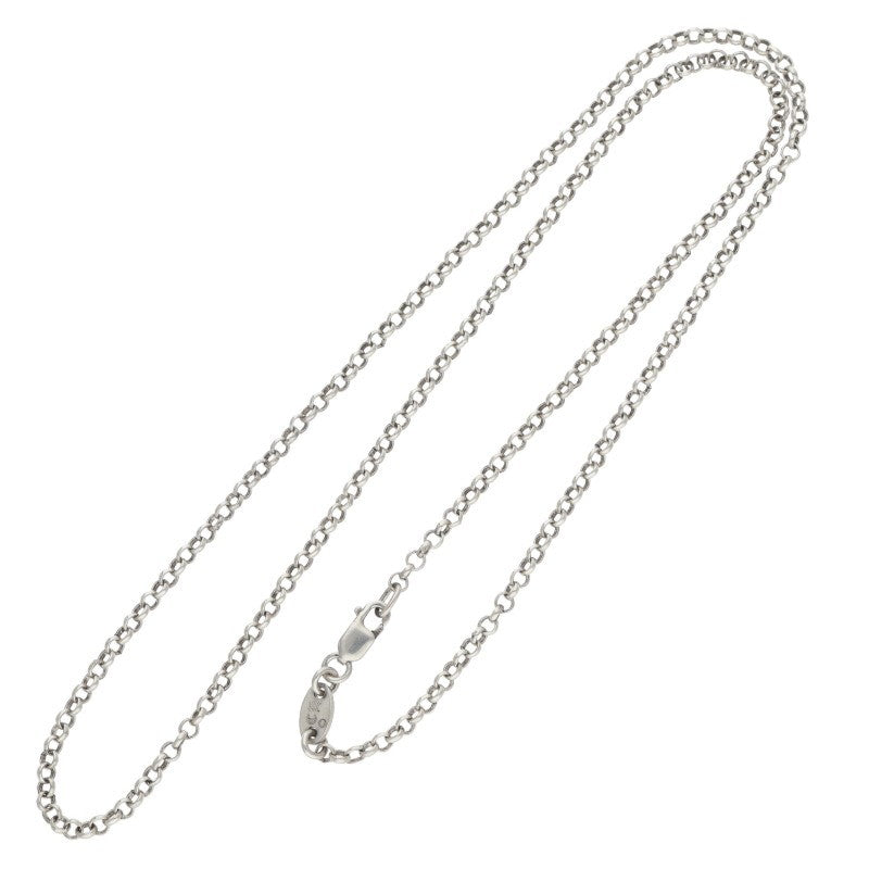 Chrome Hearts Silver Roll Chain Necklace Size 18INCH