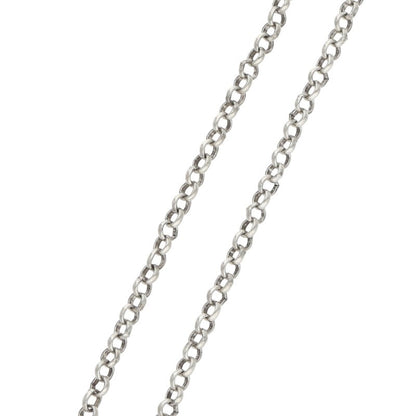 Chrome Hearts Silver Roll Chain Necklace Size 18INCH