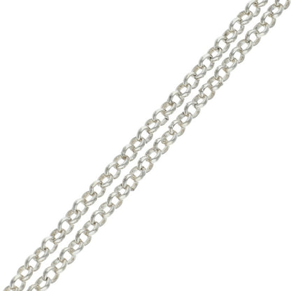 Chrome Hearts Silver Roll Chain Necklace Size 20INCH