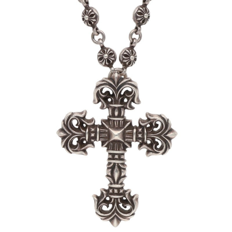 Chrome Hearts Cross Ball Filigree Cross Necklace Size 30INCH