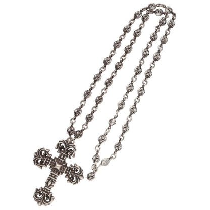 Chrome Hearts Cross Ball Filigree Cross Necklace Size 30INCH