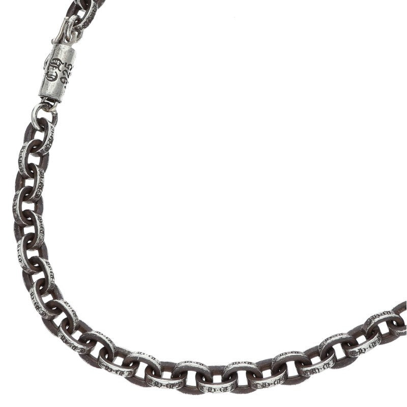 Chrome Hearts Silver Paper Chain Necklace 14K Size 20INCH