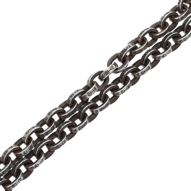Chrome Hearts Silver Paper Chain Necklace 14K Size 20INCH
