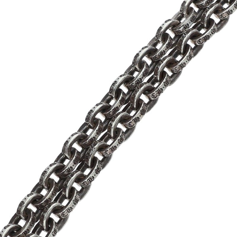Chrome Hearts Silver Paper Chain Necklace 14K Size 18INCH