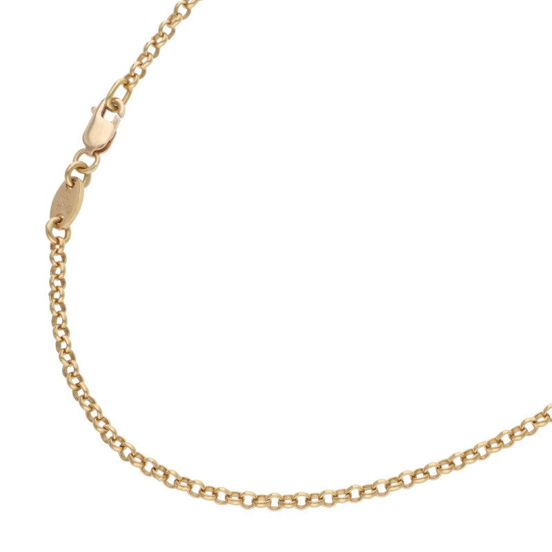 Chrome Hearts 22K Gold Roll Chain Necklace Size 20INCH
