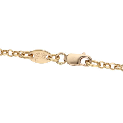 Chrome Hearts 22K Gold Roll Chain Necklace Size 20INCH