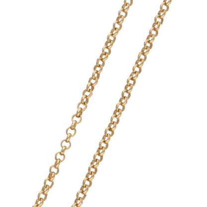 Chrome Hearts 22K Gold Roll Chain Necklace Size 20INCH