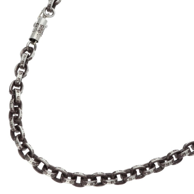 Chrome Hearts Silver Paper Chain Necklace 14K Size 18INCH