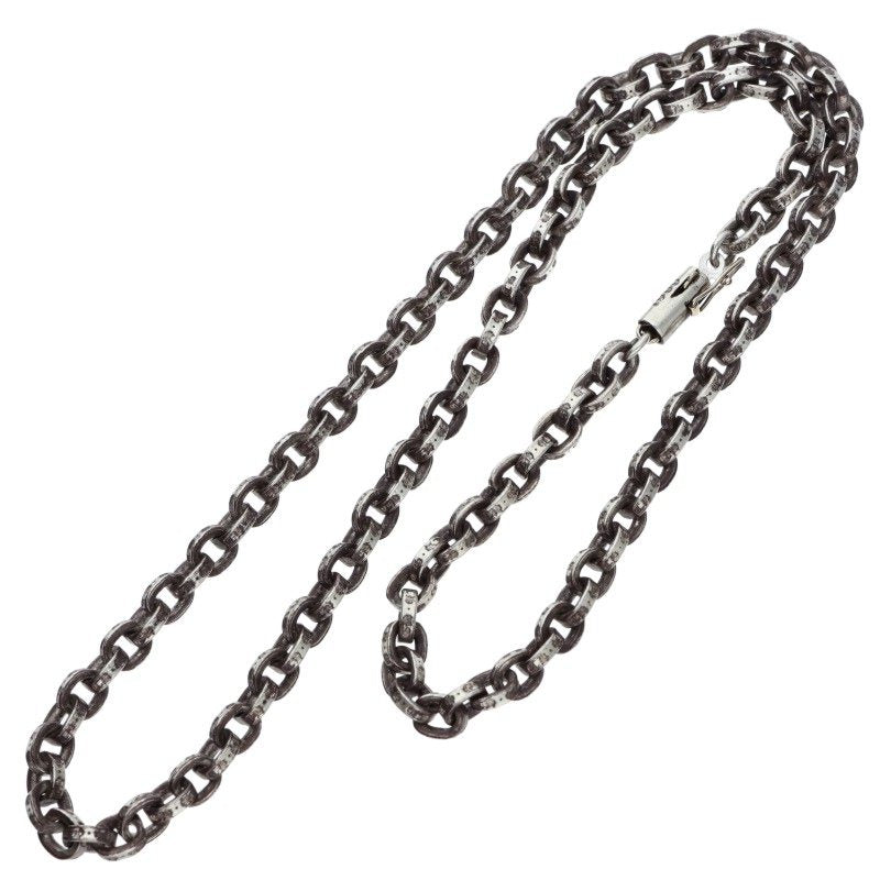 Chrome Hearts Silver Paper Chain Necklace 14K Size 18INCH