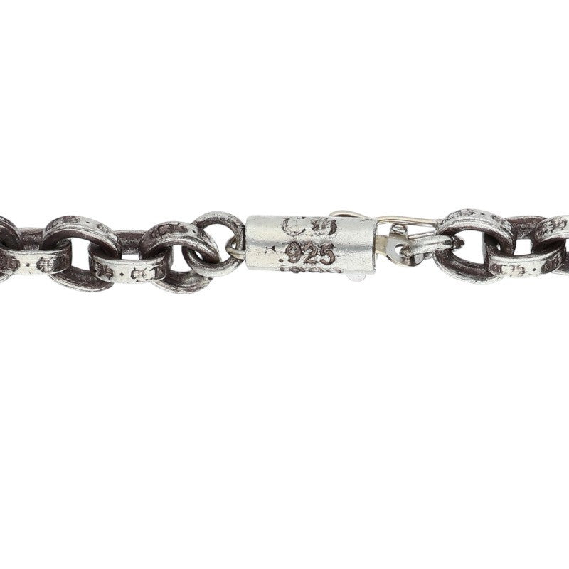 Chrome Hearts Silver Paper Chain Necklace 14K Size 18INCH