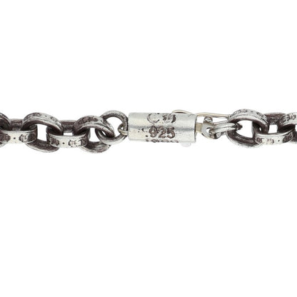 Chrome Hearts Silver Paper Chain Necklace 14K Size 18INCH