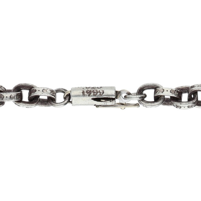 Chrome Hearts Silver Paper Chain Necklace 14K Size 18INCH