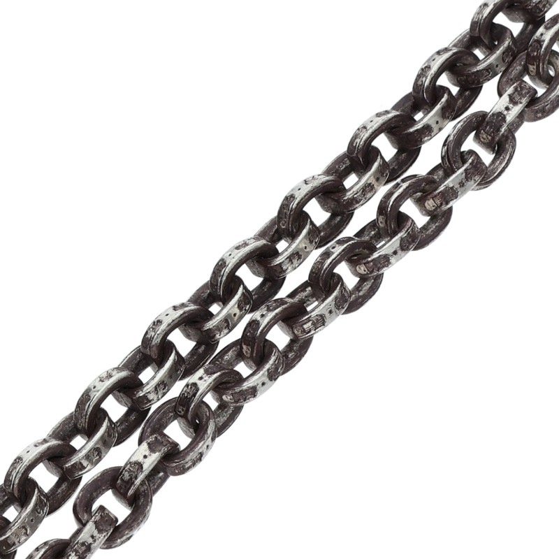 Chrome Hearts Silver Paper Chain Necklace 14K Size 18INCH