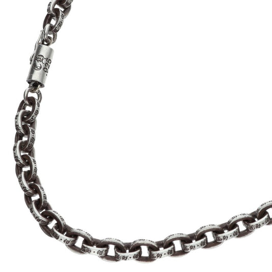 Chrome Hearts Silver Paper Chain Necklace 14K Size 18INCH