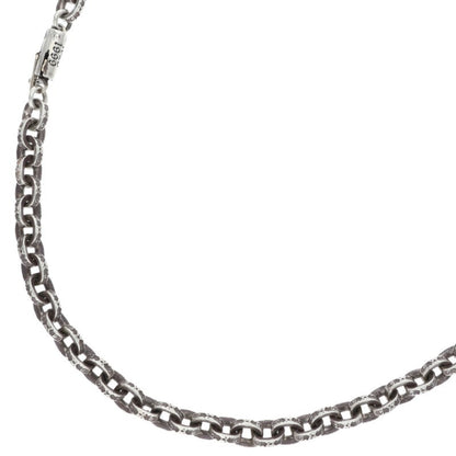 Chrome Hearts Paper Chain Silver Necklace Size 20INCH