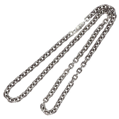 Chrome Hearts Paper Chain Silver Necklace Size 20INCH