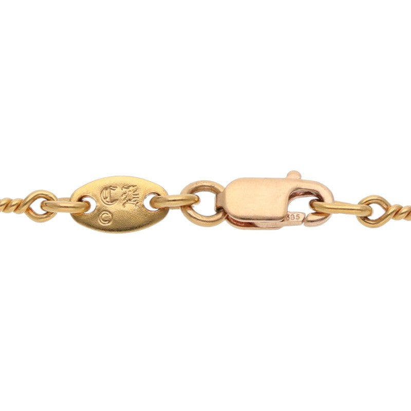 Chrome Hearts 22K Twist Chain Gold Necklace Size 24INCH
