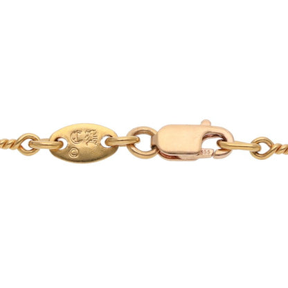 Chrome Hearts 22K Twist Chain Gold Necklace Size 24INCH