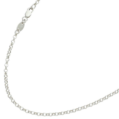 Chrome Hearts Roll Chain Silver Necklace Size 18INCH