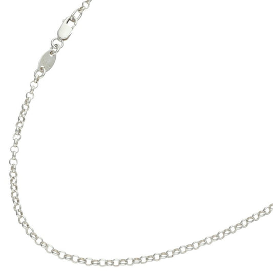 Chrome Hearts Roll Chain Silver Necklace Size 18INCH