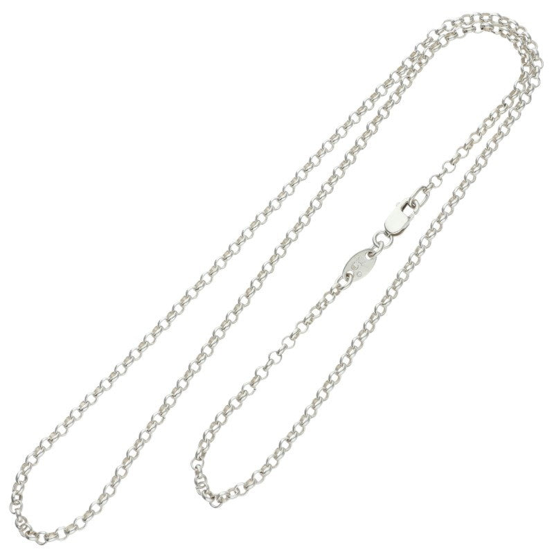 Chrome Hearts Roll Chain Silver Necklace Size 18INCH