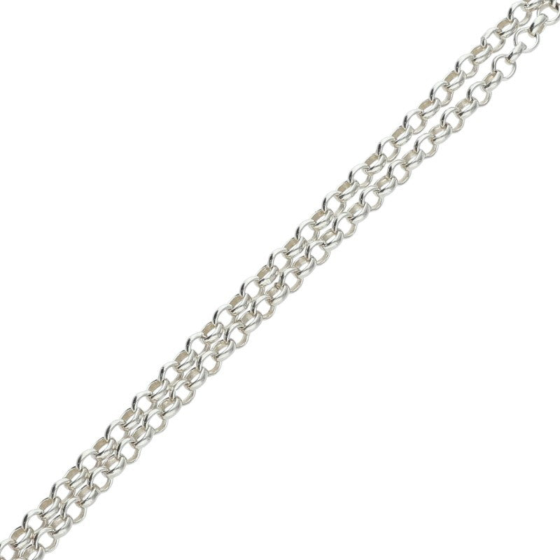Chrome Hearts Roll Chain Silver Necklace Size 18INCH