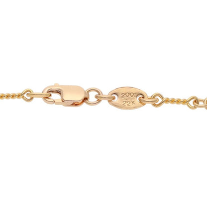 Chrome Hearts 22K Twist Chain Gold Yellow Size 24INCH