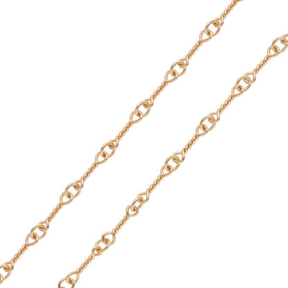 Chrome Hearts 22K Twist Chain Gold Yellow Size 24INCH