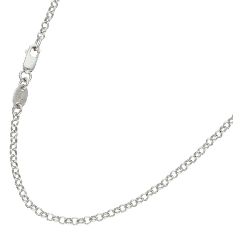 Chrome Hearts 925 Silver Roll Chain Necklace Size 16INCH