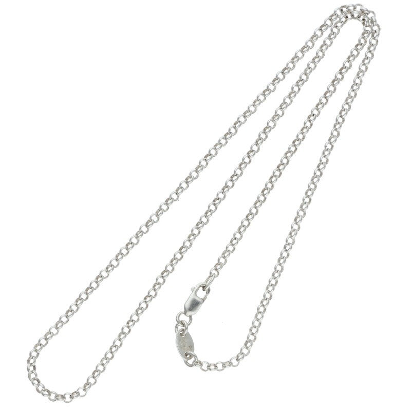 Chrome Hearts 925 Silver Roll Chain Necklace Size 16INCH
