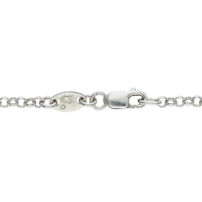 Chrome Hearts 925 Silver Roll Chain Necklace Size 16INCH