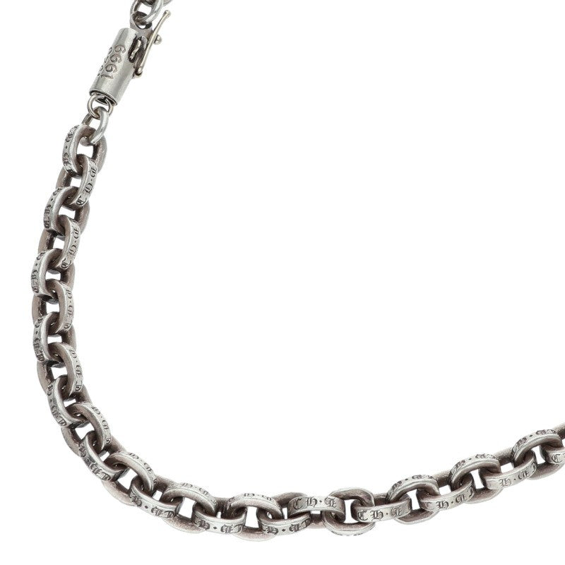 Chrome Hearts Paper Chain Silver Necklace Size 20INCH