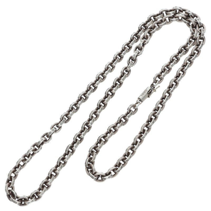 Chrome Hearts Paper Chain Silver Necklace Size 20INCH