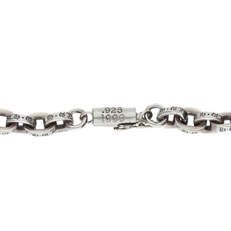 Chrome Hearts Paper Chain Silver Necklace Size 20INCH