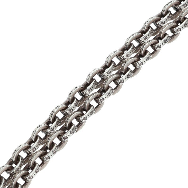 Chrome Hearts Paper Chain Silver Necklace Size 20INCH