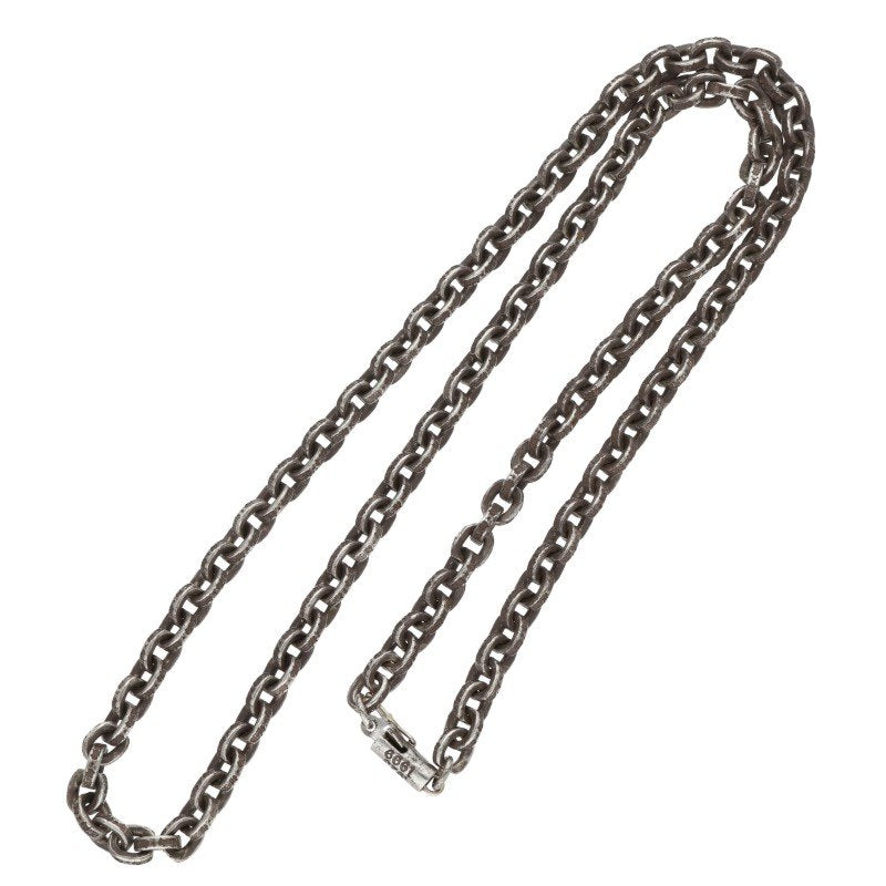 Chrome Hearts Paper Chain Silver Necklace Size 20INCH