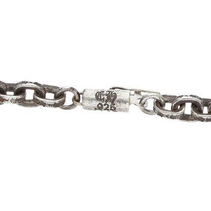 Chrome Hearts Paper Chain Silver Necklace Size 20INCH