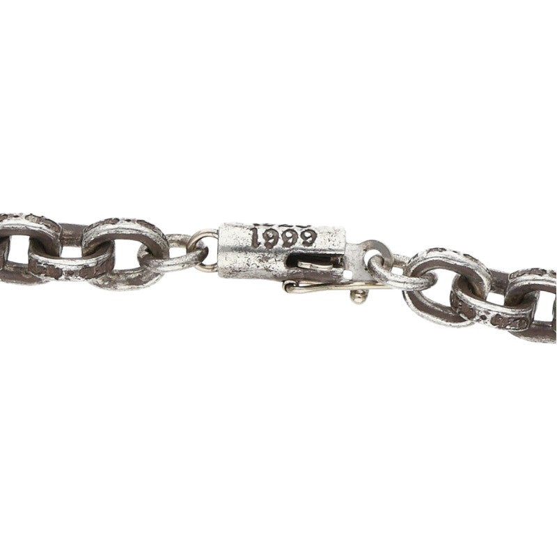Chrome Hearts Paper Chain Silver Necklace Size 20INCH