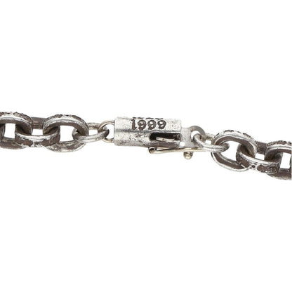 Chrome Hearts Paper Chain Silver Necklace Size 20INCH
