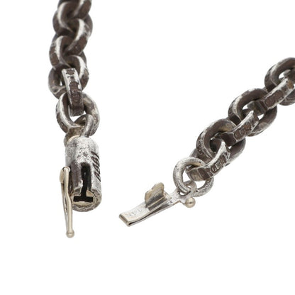 Chrome Hearts Paper Chain Silver Necklace Size 20INCH
