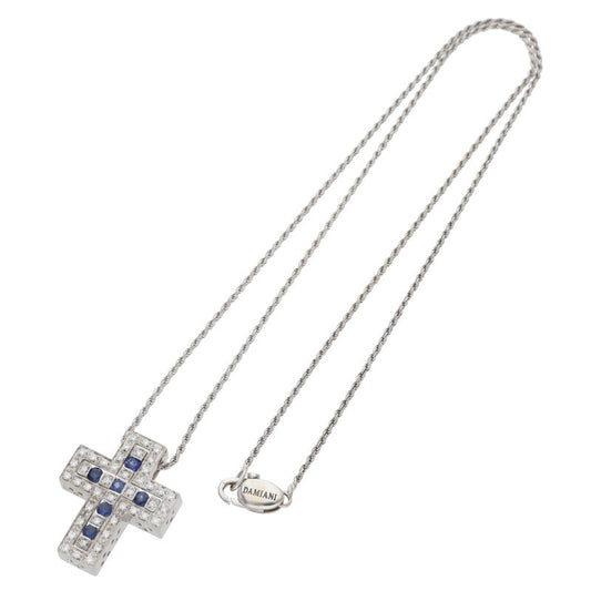 DAMIANI Belle Epoque S K18WG Sapphire Necklace Size S