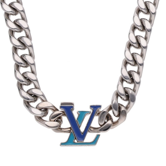 LOUISVUITTON Collier LV Chain Necklace Silver