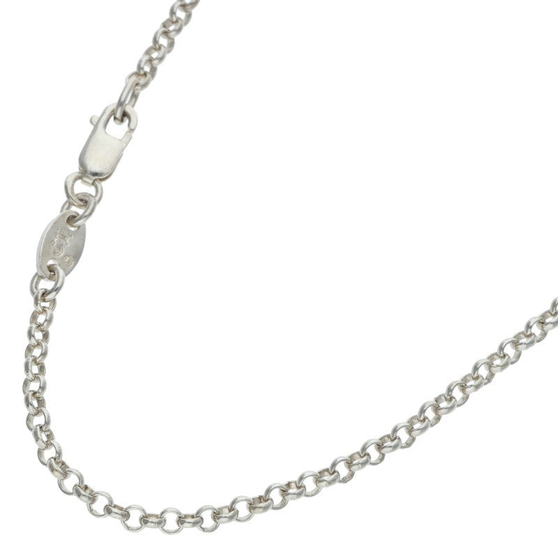Chrome Hearts Roll Chain Silver Necklace Size 16INCH