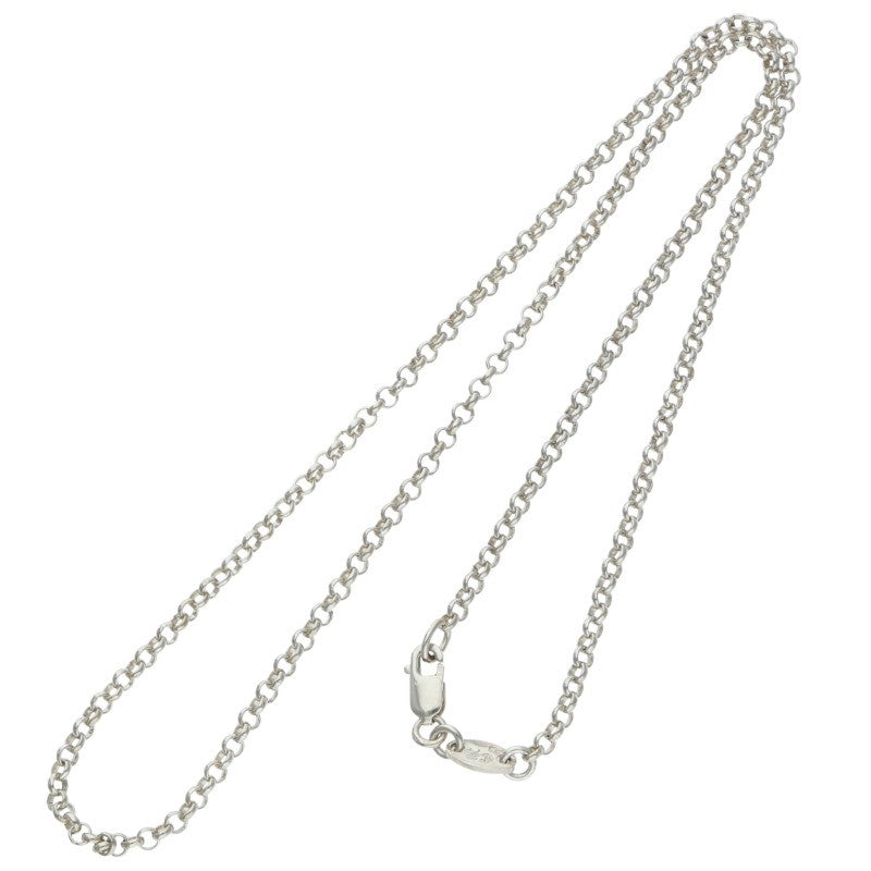 Chrome Hearts Roll Chain Silver Necklace Size 16INCH