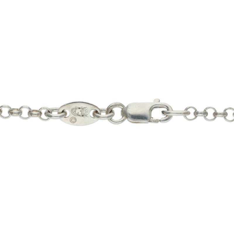 Chrome Hearts Roll Chain Silver Necklace Size 16INCH
