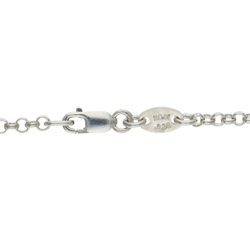 Chrome Hearts Roll Chain Silver Necklace Size 16INCH