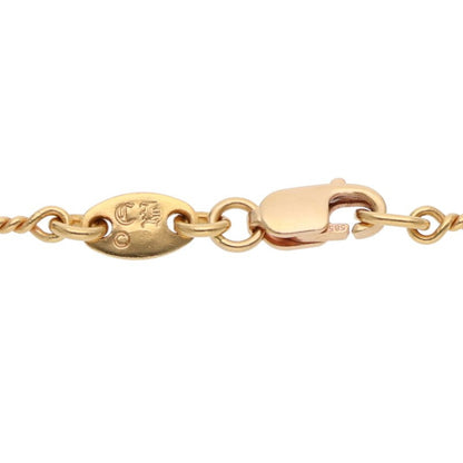 Chrome Hearts 22K Twist Chain Gold Yellow Size 18INCH