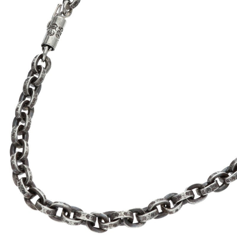 Chrome Hearts Paper Chain Silver Necklace Size 18INCH